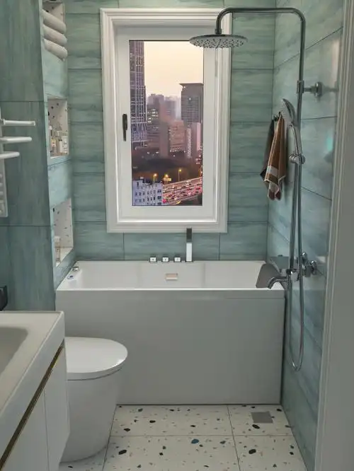 小户型浴室的快乐就是能拥有浴缸吧