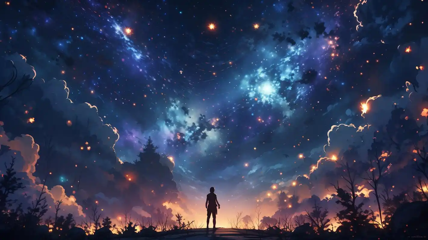 这些星空背景图也太适合男生了吧(77ω77)!