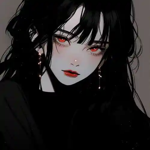 魔尊图片霸气头像女动漫 暗黑女头