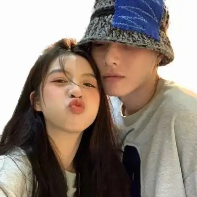 高清非主流双人情侣头像一对两张图片