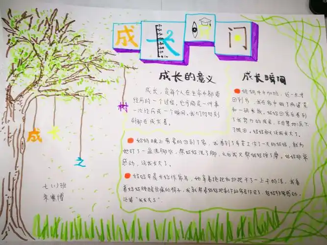 七一班"成长感悟"——银川景博学校心理健康教育之"成长感悟"主题手