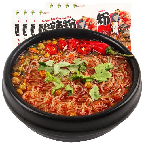 重庆酸辣粉8袋装红薯粉丝方便面速食网红泡面整箱批发宿舍食品
