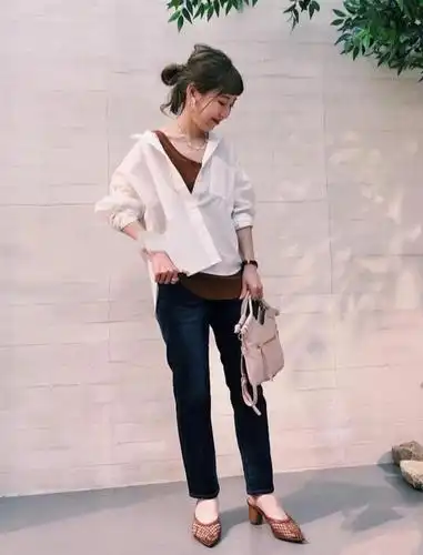 这位150cm小个子日本博主,穿搭打破身高局限,时尚又精致