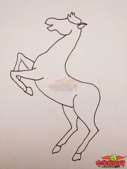 儿童简笔画大马儿的画法