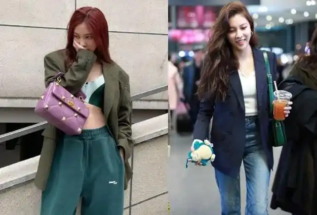 张一山前女友再现中性风!穿男款西装裤配衬衣,领口还少系俩扣子