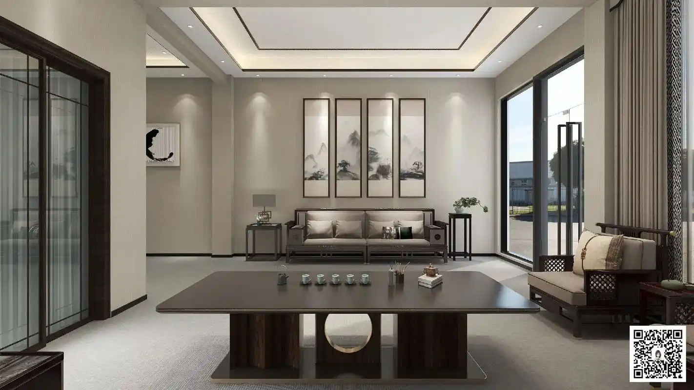 效果图.新中式饭店包间全景高清,380起 - 抖音