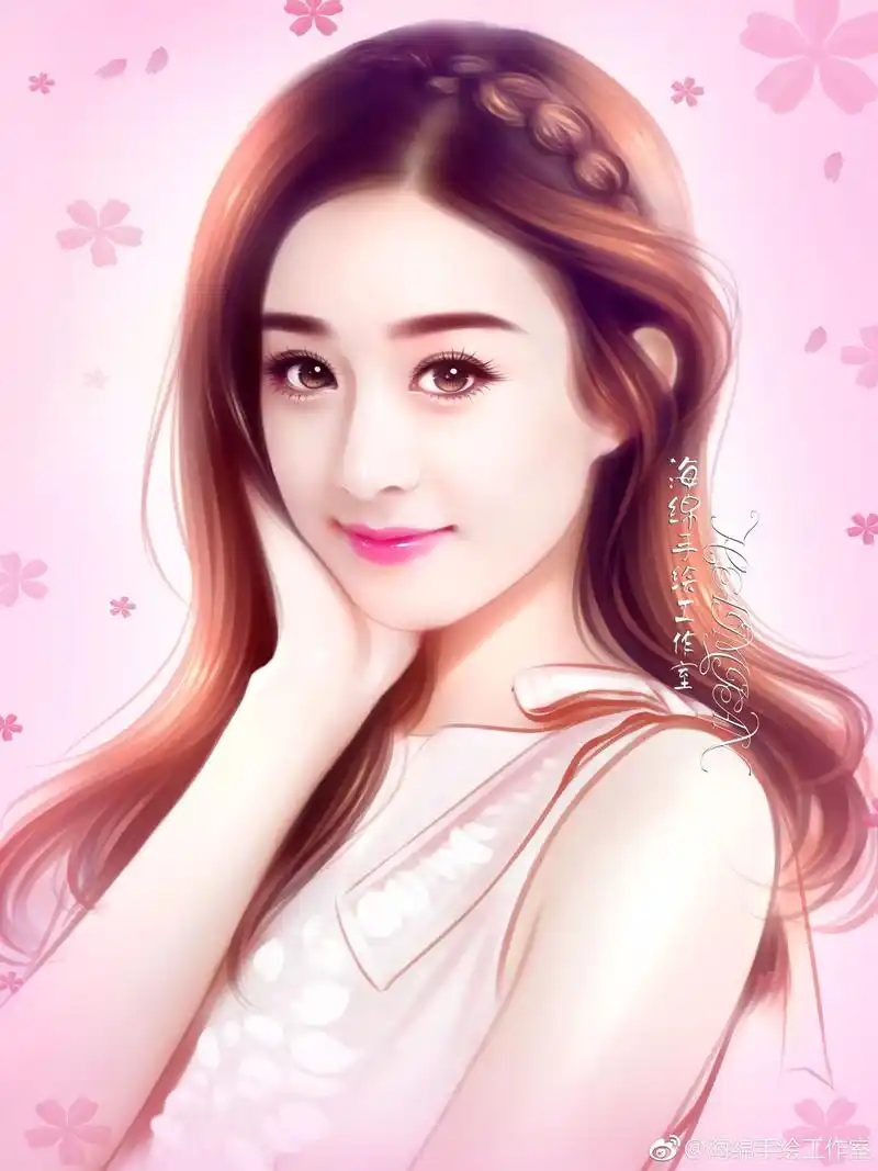 赵丽颖手绘美图,缘分来得早或迟都没关系,遇见你就是最好的时光