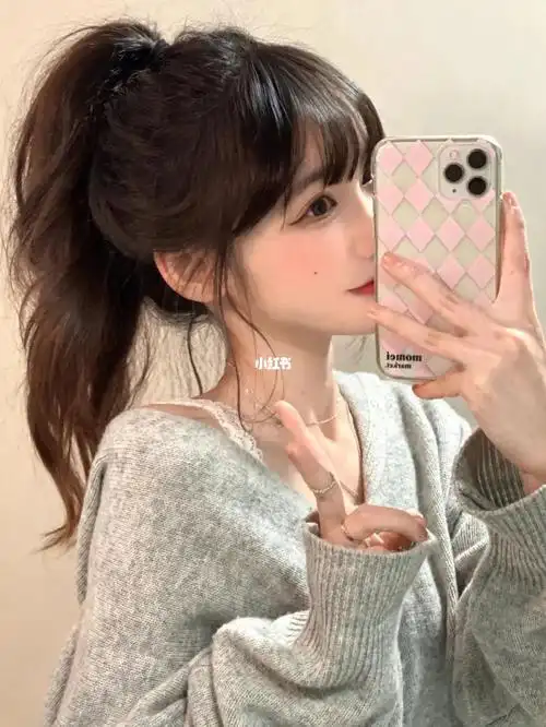 少女感还得是高马尾77漫画刘海7015