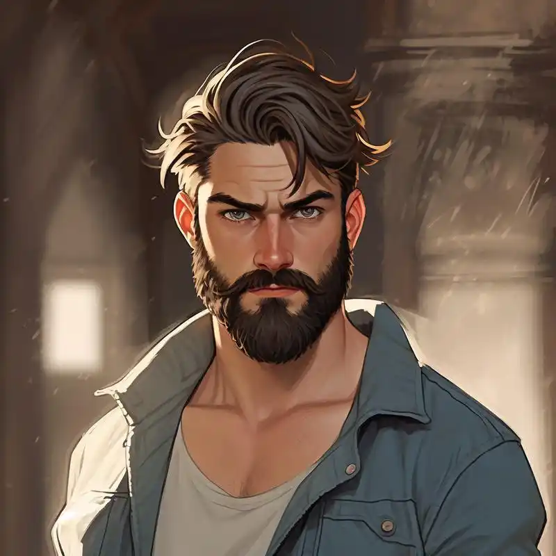 有胡子的男生头像,成熟男人的魅力90 男生留胡子真的很有味道诶,一