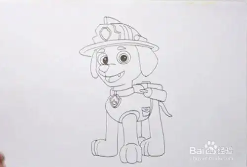 汪汪队毛毛怎么画