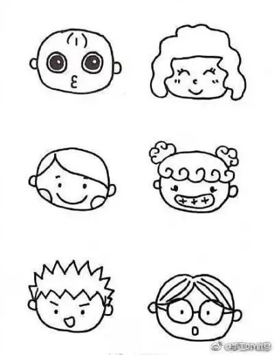 人物的简笔画图片