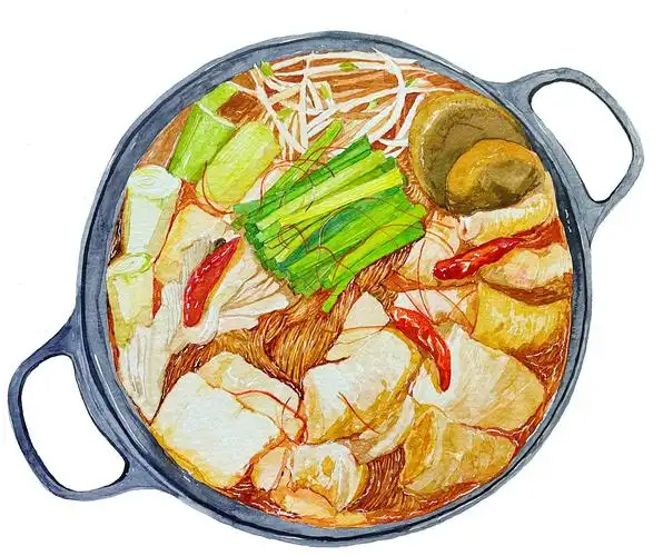 请吃火锅喝饮料|纯艺术|水彩|tori谭 - 原创作品 - 站酷 (zcool)