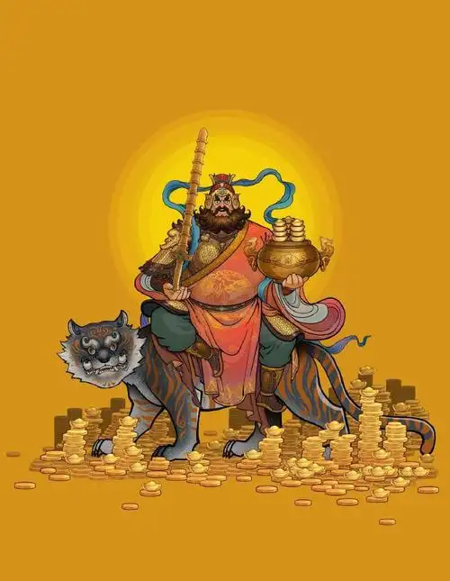 财神生日壁纸#今天是农历三月十五  也是武财神赵公明的诞辰日9