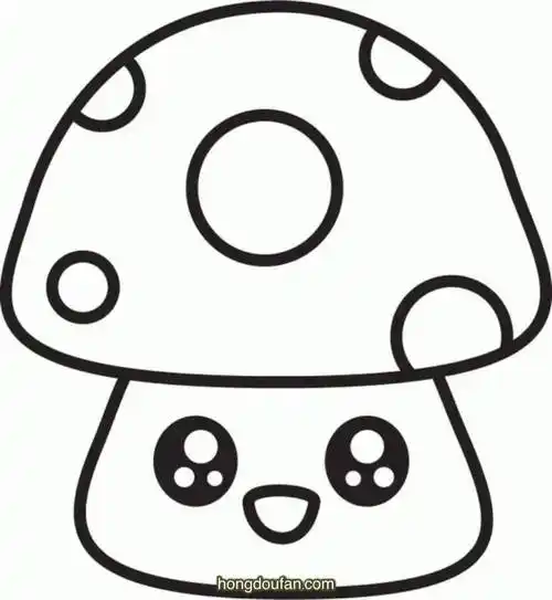 童话中张着大眼睛的蘑菇要如何画卡通蘑菇简笔画大全