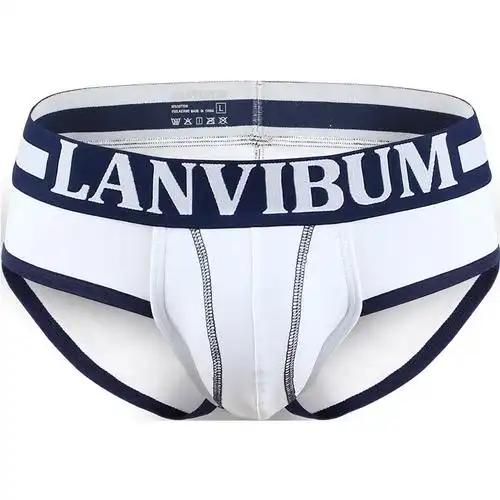 suntek3条装男士内裤三角裤棉男生撞色u凸囊袋底裤透气吸汗弹力裤衩头