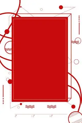 清新红色边框电商狂欢炫酷搞事情活动促销海报背景