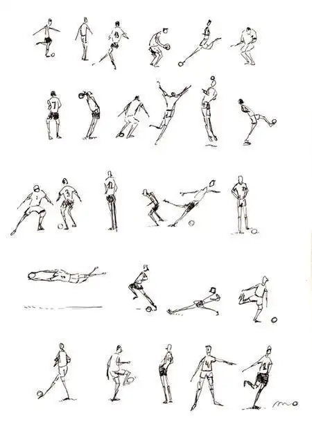 连续动作简笔画20张