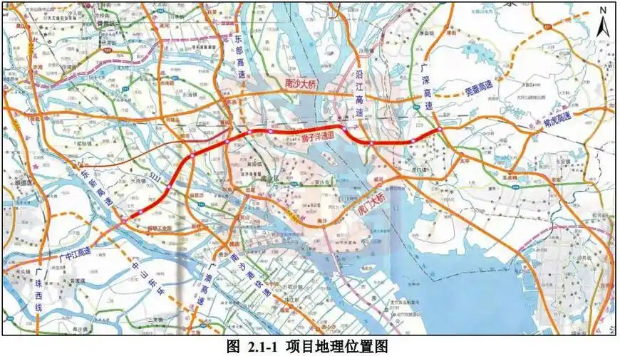 项目起终点,走廊带方案基本确定根据上位规划制定的狮子洋通道衔接 点