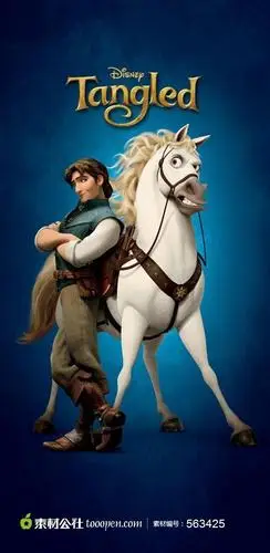 白马与王子动漫插画