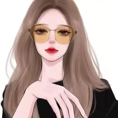 戴眼镜女生头像每个人都很特别你也不例外