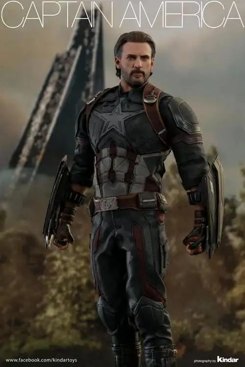 《复仇者联盟3:无限战争》美国队长 1:6比例珍藏人偶官方实物图