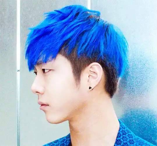 两款时尚蓝色染发送给潮男帅哥们