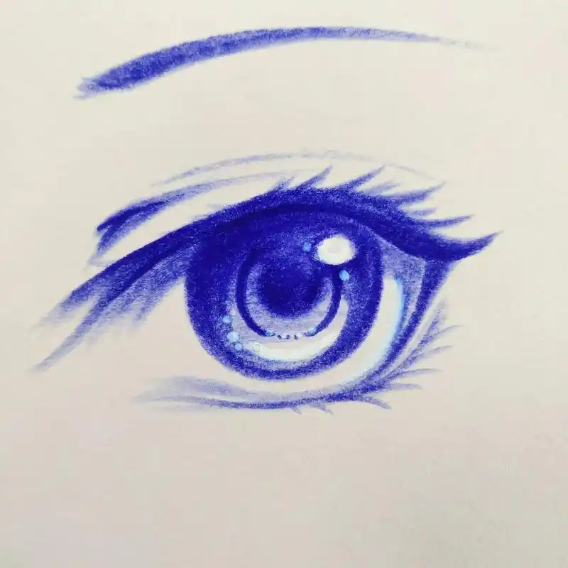 下午要给小孩练的一些简单的动漫眼珠子~#手绘  #动漫手绘  - 抖音