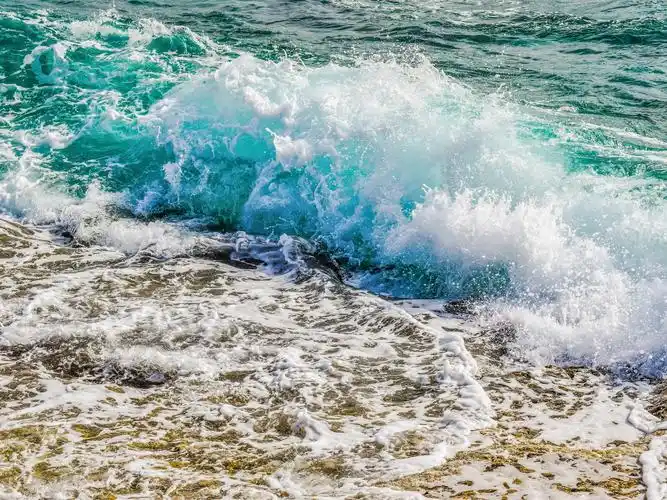 海洋,海岸,海浪,飞溅,泡沫 壁纸 - 2560x1920