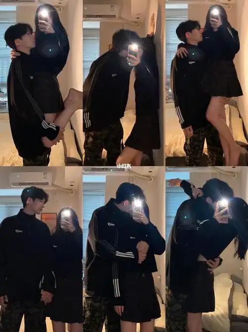 情侣不露脸拍照姿势九宫格合集70