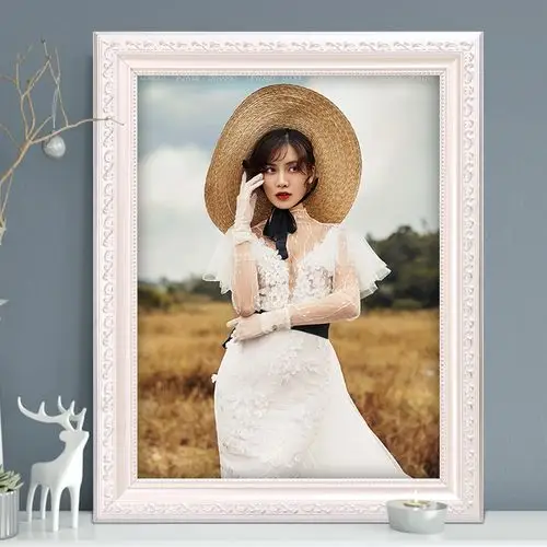 一折摆台制作_洗照片做成相框实木婚纱照挂墙欧式12 16 24寸36创意