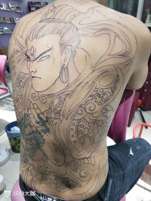 待续~_纹身图案手稿图片_玄武堂-堂主的纹身作品集