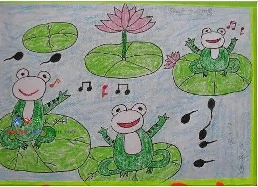 池塘简笔画儿童简笔画一步一步教你怎么画蜻蜓青蛙荷花荷叶简笔画关于
