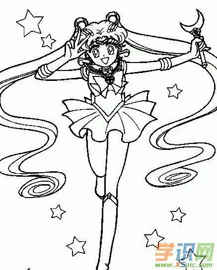 绘画教程美少女战士简笔画集合1一步一步画美少女美少女战士简笔画