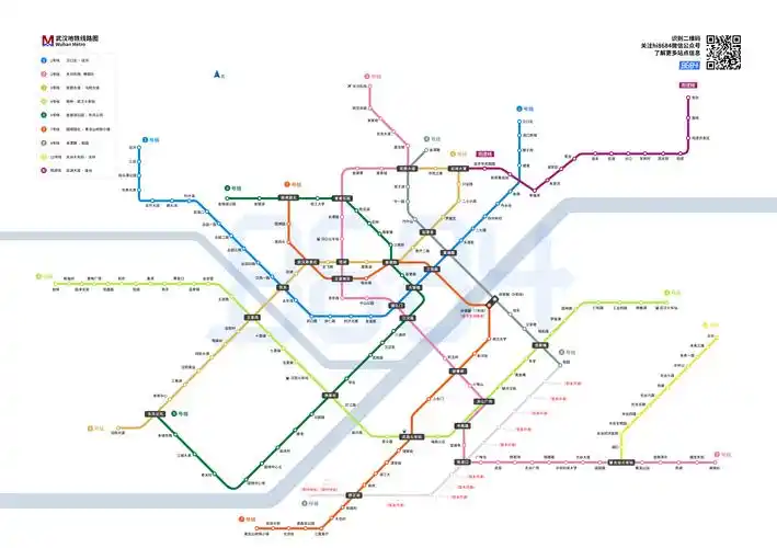 武汉地铁线路图