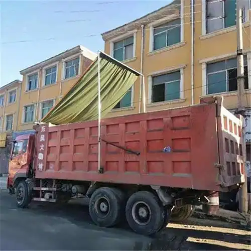 鸿佳源 工程车篷布机 渣土车篷布机 自卸车篷布机 汽车自动篷布 翻斗