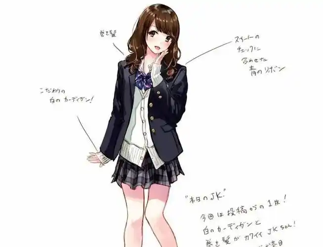 漫迷设计出了动漫中的18款校服图中的哪一位美少女最让你心动