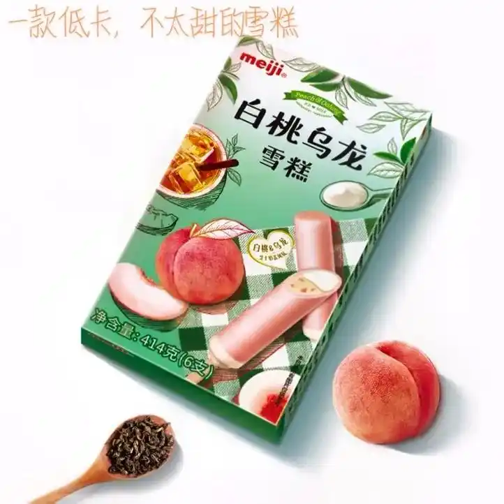 明治白桃乌龙口味雪糕.