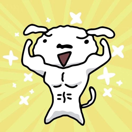 强壮小白狗英雄油箱盖卡通动漫汽电动车后档风玻璃装饰防水车贴纸