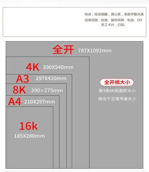 黑色卡纸硬卡纸a4 a3 8k 4k 8开4开厚手工黑色diy模型绘画美术纸大张