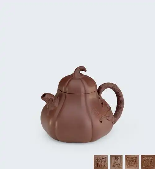 【当代 范洪泉制高南瓜壶】拍卖品_图片_价格_鉴赏_紫砂_雅昌艺术品