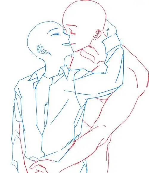 绘画参考一大波cp亲密双人互动姿势参考狗粮又来了