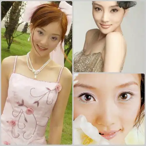 李小璐出道写真曝光 整容前酷似周迅