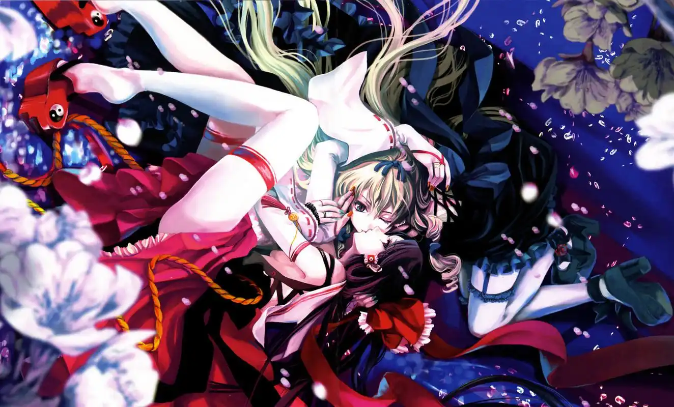 壁纸分享:动漫情侣亲吻高清桌面壁纸合集,话说你的初吻还在吗?