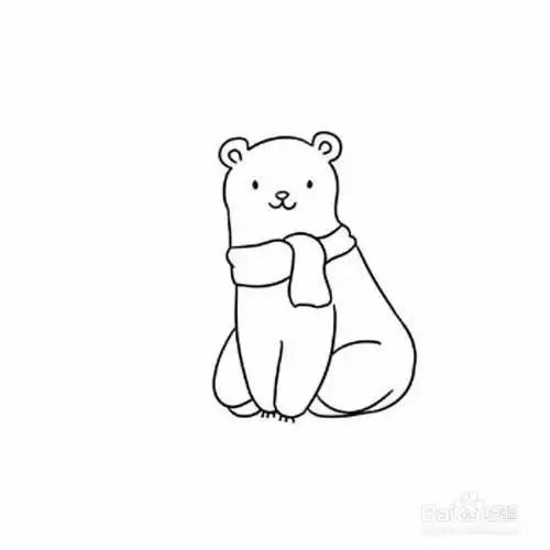 画熊的简笔画画法步骤