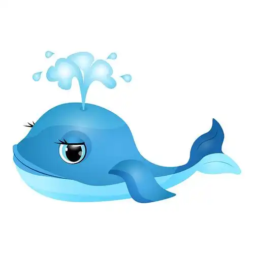 快乐的鲸鱼卡通