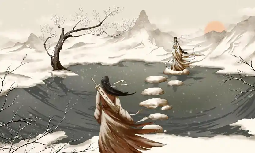 古风武侠插画 - 岁时 - 原创作品 - 视觉中国(shijueme)