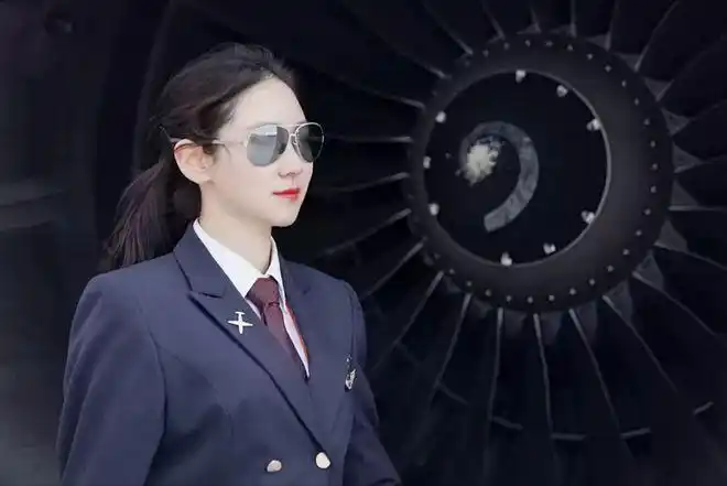 中国首位女机长伍倩玉17岁开飞机26岁当机长巾帼不让须眉