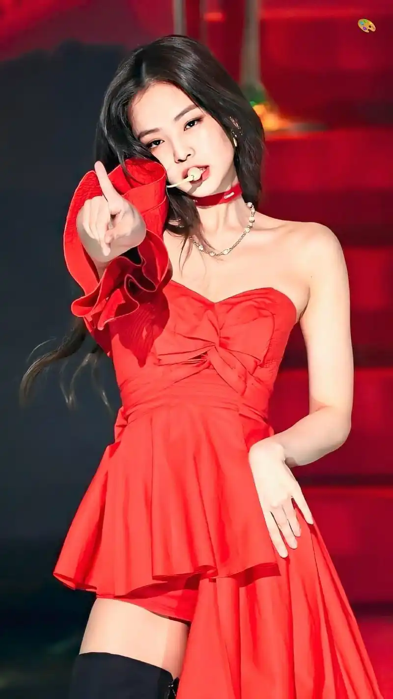 blackpink jennie 红玫瑰惊艳壁纸无水印