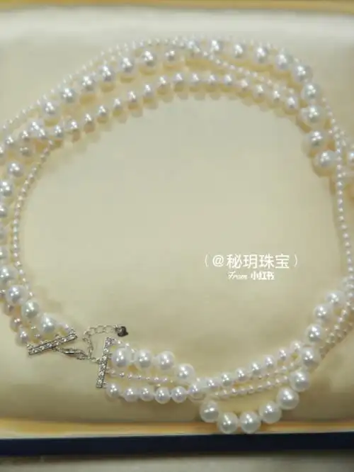 被朱珠带火的一款神仙颜值多层珍珠项链
