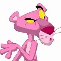 粉色顽皮豹卡通头像_微信头像图片大全